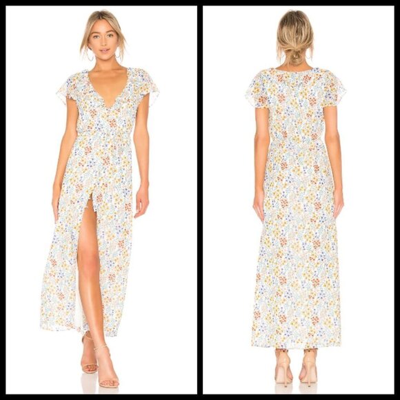 💕L'ACADEMIE💕 The Brisbane Maxi Dress ~ Faye Floral Small - Picture 1 of 10